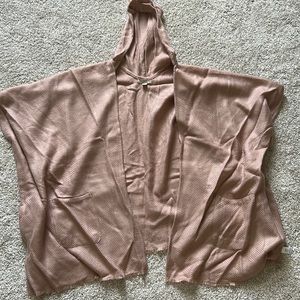 Light pink sweater wrap